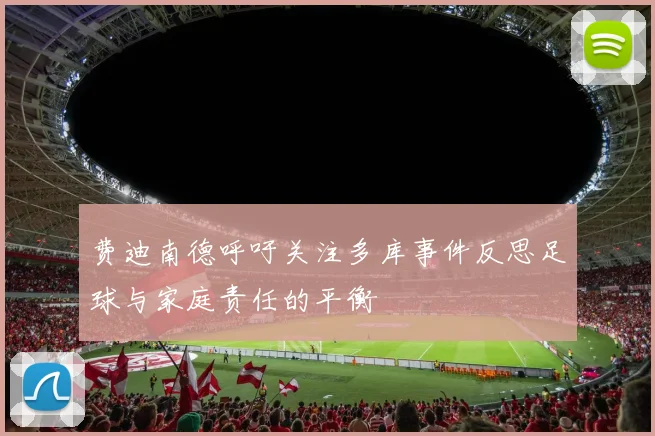 费迪南德呼吁关注多库事件反思足球与家庭责任的平衡